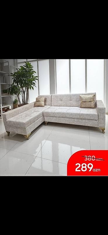 saloglu divan: Müasir künc divan və qonaq dəsti modelləri - Künc divan, ölçü: 240 sm — 5