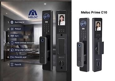 smart açar: Meloc Prime C10– Ağıllı qapı kilidi Xüsusiyyətlər: - 7 keçid üsulu — 1