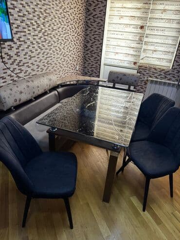 Mətbəx üçün, İşlənmiş, Açılmayan, Dördbucaq masa