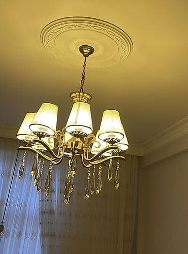 led lampa: Çılçıraq, 8 lampa, Metal — 2