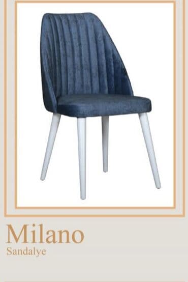 həyət stulları: Qonaq otağı üçün, Yeni, Qatlanmayan, rəng - Göy Stul — 1