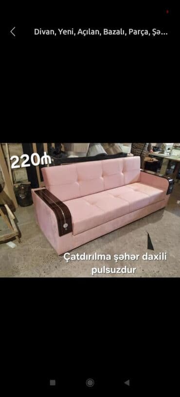 taxt uzluyu: Di̇van-kravat, Açılan, Bazasız, Vеlur parça, Çatdırılma yoxdur — 1