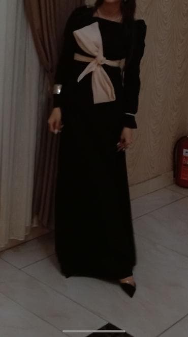 qara halile: Zərif qara maxi don - Model: Uzun, yerə qədər maxi kəsim - Rəng — 1