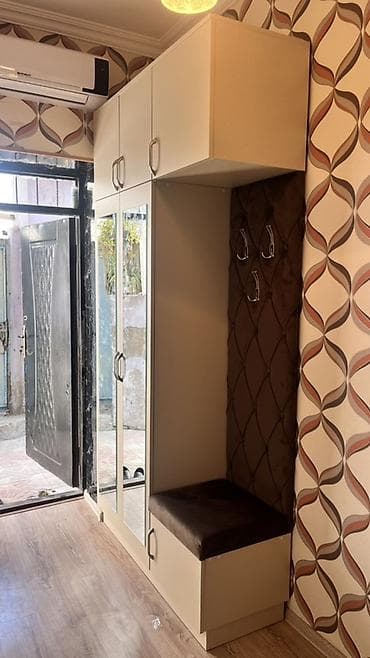 dəhliz dolab: Yeni, 2 qapılı, Güzgülü, Bej, Digər material, Açılan, Düz dolab — 1