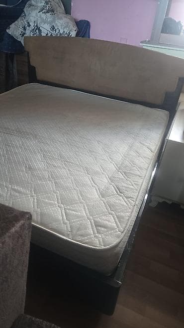 deko: İkinəfərlik çarpayı, Bazalı, Matras ilə, Siyirməsiz — 2