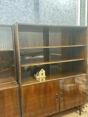 kunc skaf: Klassik taxta divan qarnituru – modul tipli vitrin və şkaflar — 2