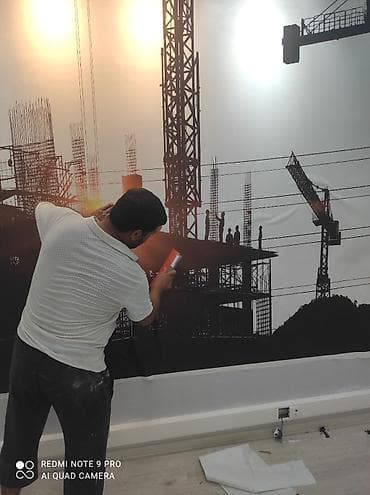 Divar kağızı və dekor işləri – peşəkar tətbiq xidməti Təklif edilən