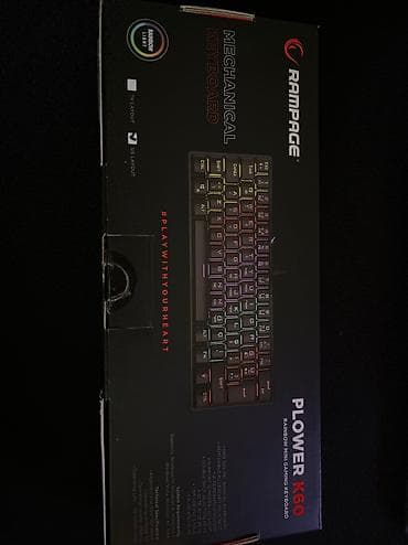 kompyuter korpusu: Rampage Plower K60 1,5 ay istifadə olunub 90manata alinib Blue switch — 3