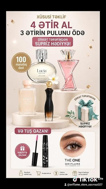 Kosmetik dəst, Oriflame, 4 məhsul