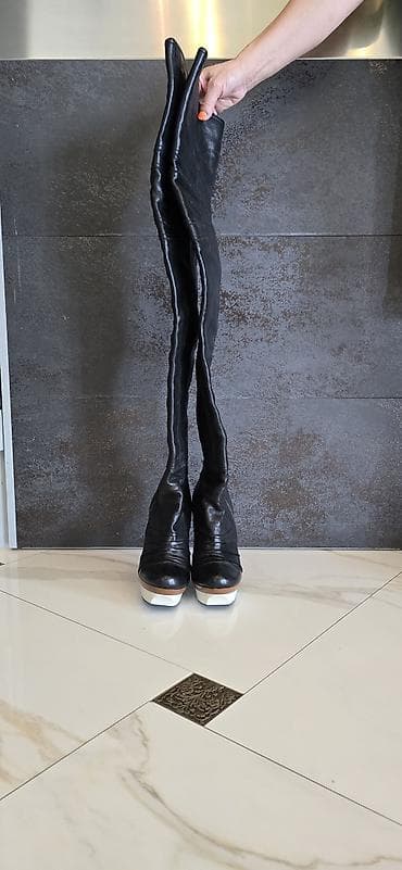 yarım boğaz çəkmə: Barbara Bui qadın çəkmələri - Model: uzun, dizüstü (over-the-knee) — 1