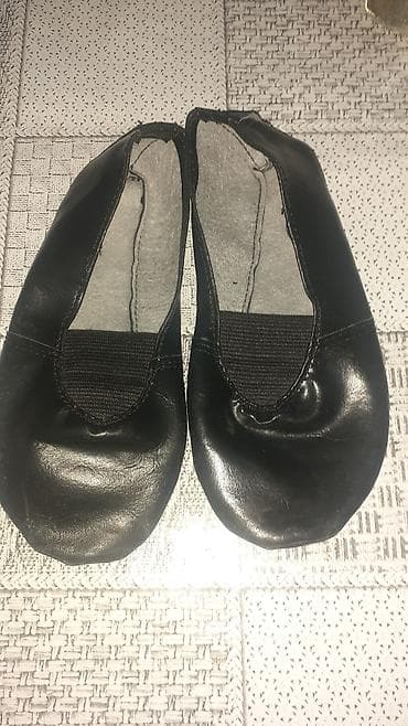 Donlar: Qara rəngli rəqs/ritmika üçün yumşaq ayaqqabılar (çexiya tipli) - — 1