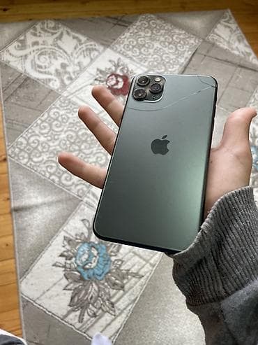 12 pro 2 əl: IPhone 11 Pro Max, Matte Midnight Green, Face ID — 4