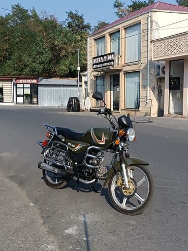 niva stoplari rcd: MX49 motosiklet - Rəng: zeytun-yaşıl, dekorativ narıncı-ağ qrafiklər — 7