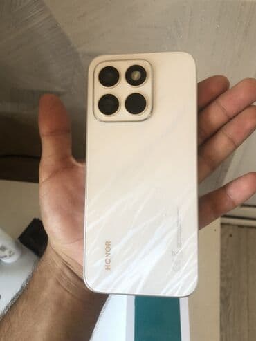 mingecevir telefon satisi: Honor X8, 128 GB, rəng - Ağ, Barmaq izi — 1