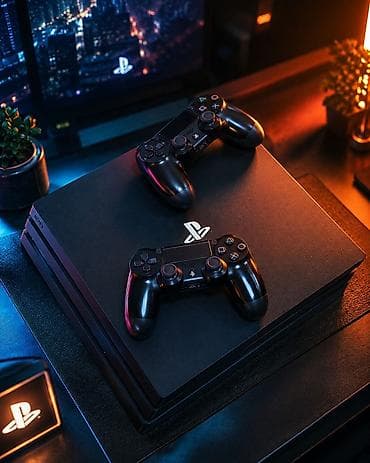 playstation 4 pro oyunları: Sony PlayStation 4 Pro oyun konsolu 2 pultla prosifkalı model — 2