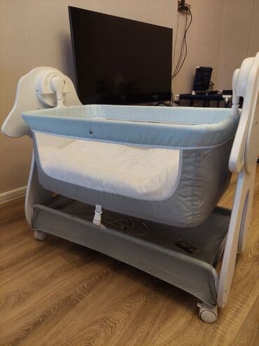 baglama: Для девочки и мальчика, Четырехугольная, Колыбель, С бортиками, С матрасом, С механизмом качания — 1