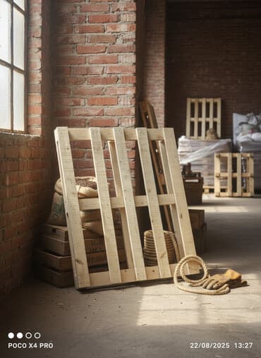 taxta pilləkən: Salam yeni Taxta palet müxtəlif malların saxlanması və daşınması üçün — 1