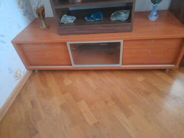 Информатика: Новый, Прямой ТВ стенд, С полками, Деревянный, Беларусь — 2