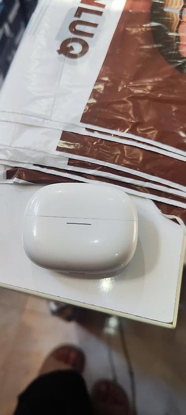 Qulaqcıqlar: İşlənmiş Simsiz (Bluetooth) Qulaqcıqlar, Xiaomi, rəng - Ağ — 1