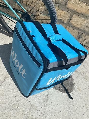 Сумки для курьеров: Wolt çatdırılma çantası – böyük həcmli izotermik kurye çantası - — 2