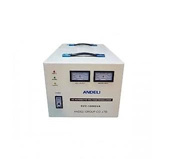 110 volt: Gərginlik stabilizatoru Andeli SVC-10000VA, 110-250V. Xüsusiyyətlər — 1