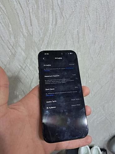 islenmis soyuducu satilir: IPhone 15 Pro, 128 GB, Blue Titanium, Face ID — 9