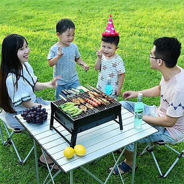 Manqal mini manqal barbeqü manqal çatdirilma pulsuzdur mini açilib