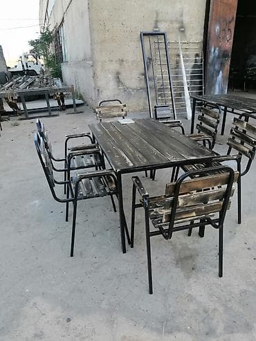 Yeni, Dördbucaq masa, Açılmayan, Stullar ilə, Taxta, Azərbaycan