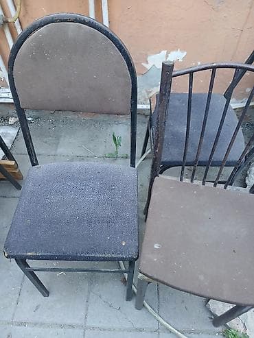 malaziya stol: Metal karkaslı oturacaqlar dəsti - Növ: Sadə restoran/kafe tipli — 2