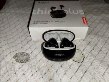 ucuz airpods: Simsiz (Bluetooth) Qulaqcıqlar, Lenovo, rəng - Qara — 3