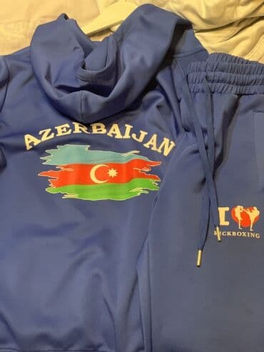 купить ботинки в баку: Məhsul: Kickboks mövzulu idman dəsti - Rəng: Göy - Komplekt — 2