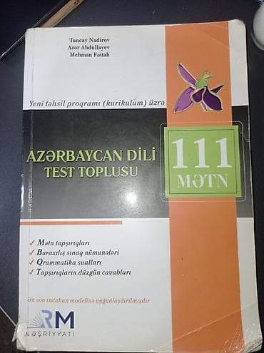 Məhsul: “Azərbaycan Dili – Test Toplusu: 111 Mətn” Kitab demək olar
