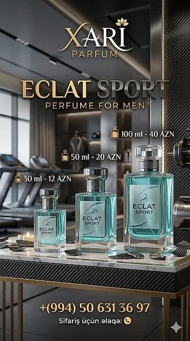 iyde parfum neftciler: Xarı Parfum – Eclat Sport (Men’s Perfume) - Növ: Eclat Sport – — 1