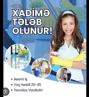 daye işi: Ev iş ləri səhər 9 axşam 5kim Tələblər (şəkildə göstərilən məlumat): - — 1