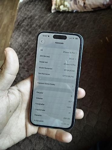 iphone 5 gence: IPhone 15 Pro, 256 GB, Gümüşü — 4