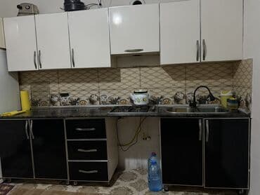 metbex mebeli membran: Mətbəx mebeli dəsti – üst və alt modullar - Rəng: ağ (üst dolablar) — 3