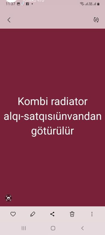 ikinci əl radiator: Kombi radiator alıram ünvandan götürülür — 1