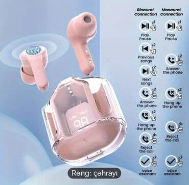 type c qulaqlıq: Новый Беспроводные (Bluetooth) Наушники, цвет - Белый — 17