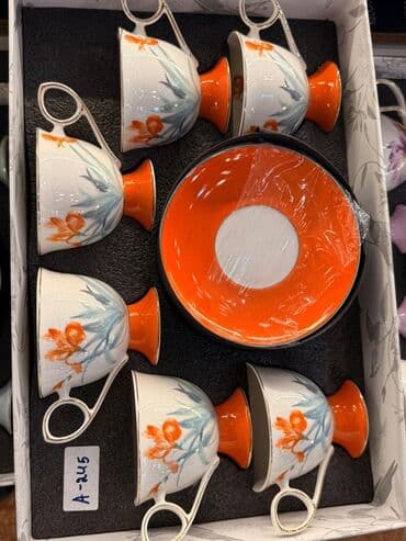 набор художника: Чайный набор, цвет - Белый, Фарфор, 6 персон — 4