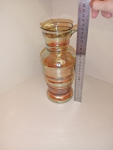 karaca qab: Rəng - Sarı, Şüşə, 3, 1 l, Çexiya — 6