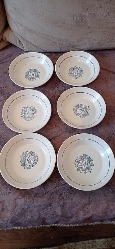 sor: Boşqablar, 6 ədədli dəst, rəng - Mavi, Keramika — 2