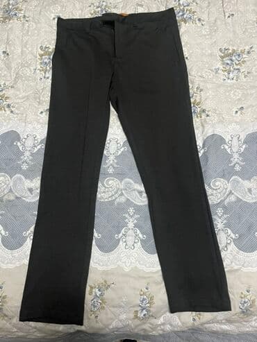 Klassik tərzdə kişi şalvarı - Rəng: qara - Kəsim: düz paça, klassik — 1