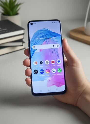 samsung prime: Realme Narzo 50A Prime, rəng - Mavi, İki sim kartlı — 1