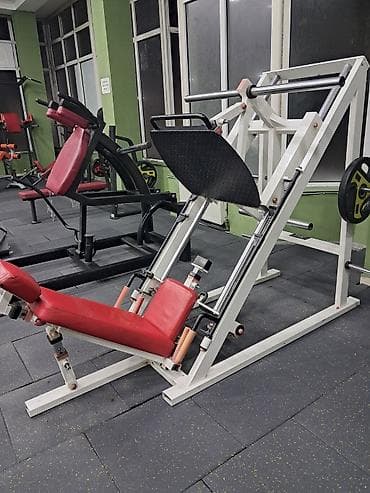 qantel ştanq: Leg Press/Hack Squat trenajoru - İki funksiyalı: ayaq presi və hack — 3