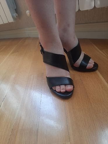 Basanoşka və səndəllər: Ölçü: 37, rəng - Qara, İşlənmiş — 5