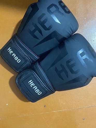 İdman və istirahət: HERBO boks əlcəkləri – qara rəng, mat dizayn - Növ: boks/ kickboks/ — 2