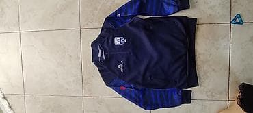 cins donlar: Məhsul: Uşaq geyim dəsti – qara cins şalvar və tünd göy idman — 3