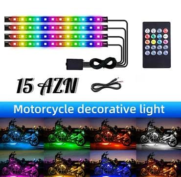 moto ehtiyat hisseleri: Motosiklet üçün dekorativ LED işıq dəsti Çox ucuz qiymətə yalnız bizdə — 1