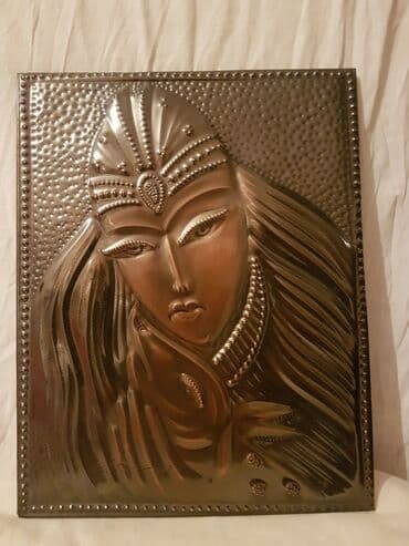 Çekanka - suvenir. (Девушка с джейраном). Təzə. Ölçüsü - 28 x 21 sm