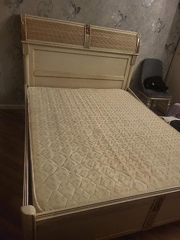 iwlenmiw perdeler: İşlənmiş, İkinəfərlik çarpayı, Bazasız, Matras ilə, Siyirməsiz — 4